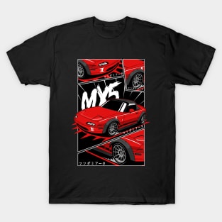 Miata jdm manga style T-Shirt